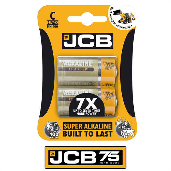 JCB Size C 1.5v MN1400 Alkaline Batteries