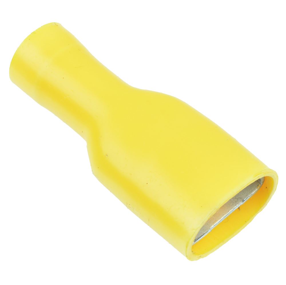 Electrical Terminals Fem Spade F/Ins Yellow 6.3mm