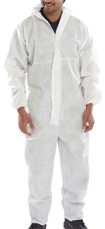 BizTex Microcool Type 5/6 Coverall White Large
