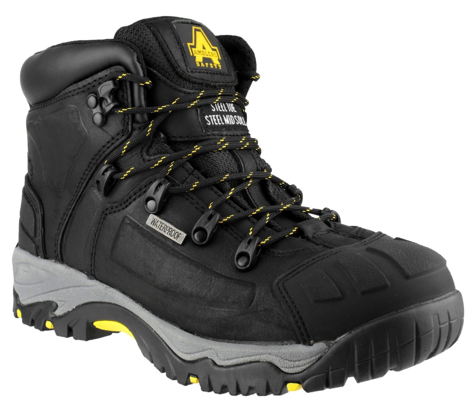 Amblers Waterproof Safety Boots Black S8 (Pr)