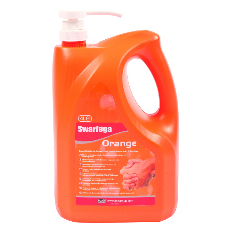 Swarfega Orange Heavy Duty Hand Cleanser 4-litre Pump